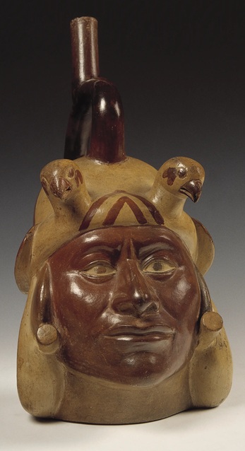 Huaco Portrait of Mochica Priest, ca.450 (North Coast) Museo Arqueológico Rafael Larco Herrera, Lima, ML013572 ; SEP-V020-006